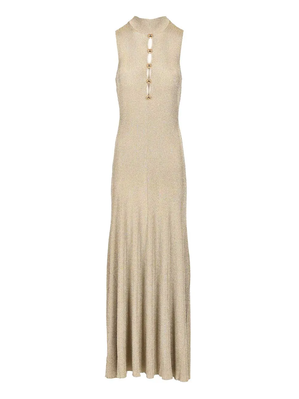Long Knitted Dress Dresses Gold sold by Wanan Luxury