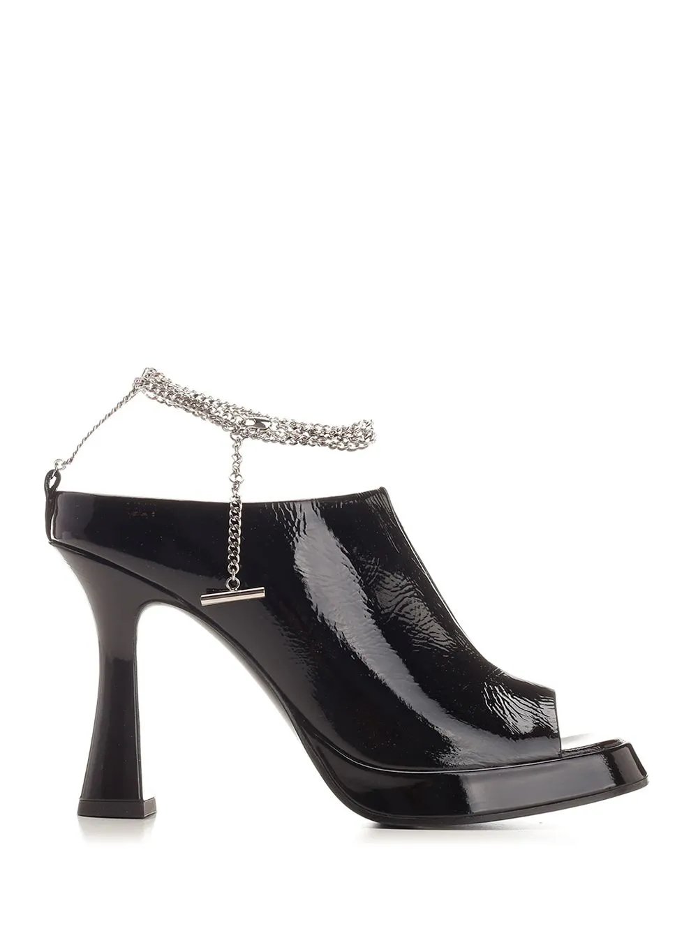 Ankle Chain Strap Sandals Black sold by Wanan Luxury