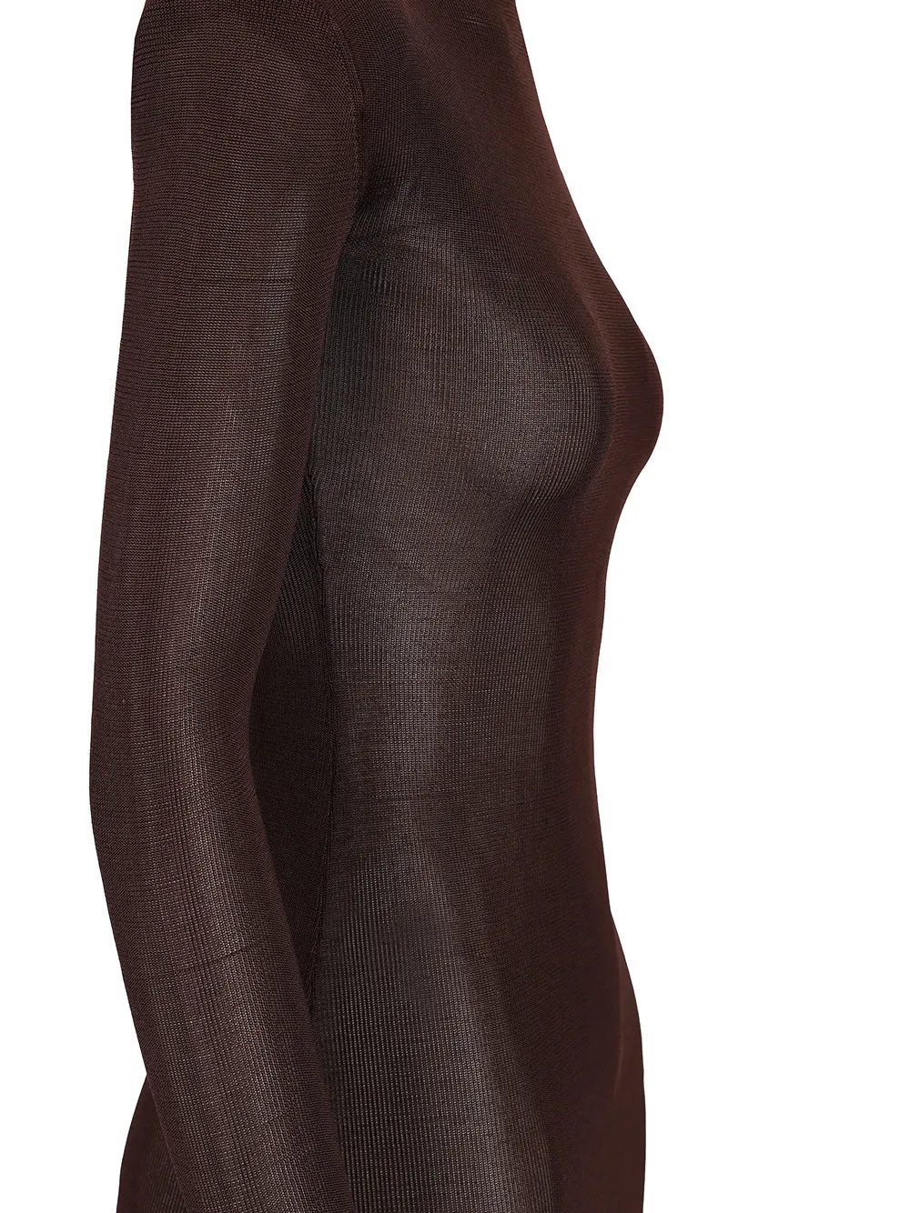 Long Viscose Knit Dress Dresses Brown sold by Wanan Luxury product image thumbnail 3