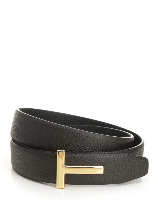Reversible Belt Belts Black made by Tom Ford
