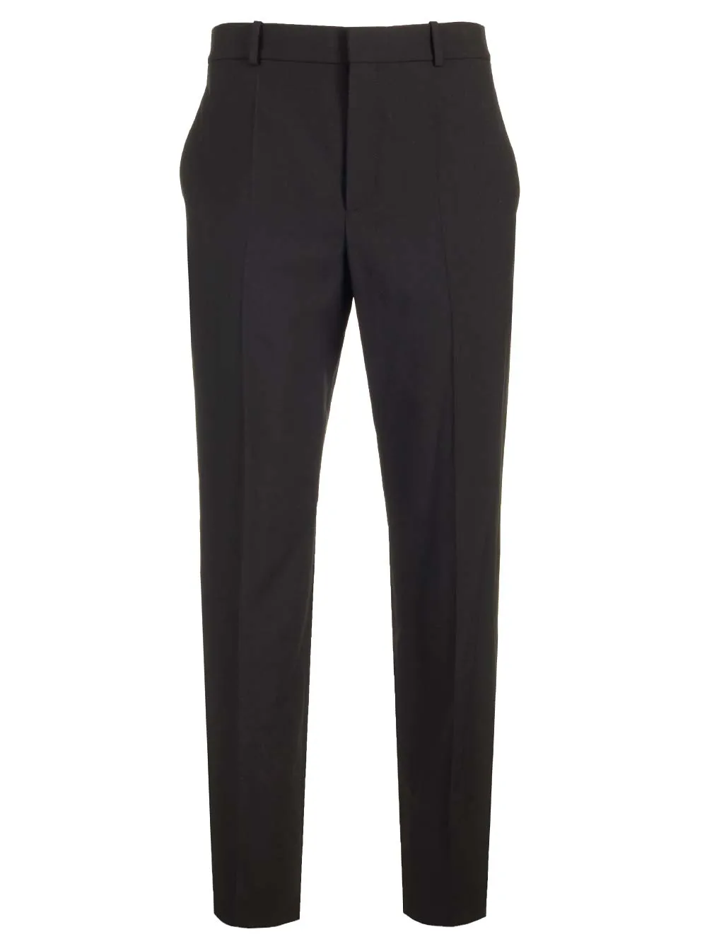 Classic Wool Pants Trousers Black sold by Wanan Luxury