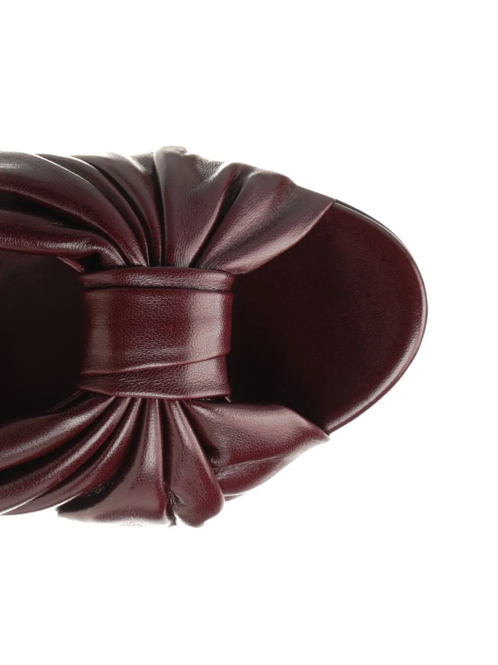 Slides In Shiny Nappa Leather Sandals Brown sold by Wanan Luxury product image thumbnail 4