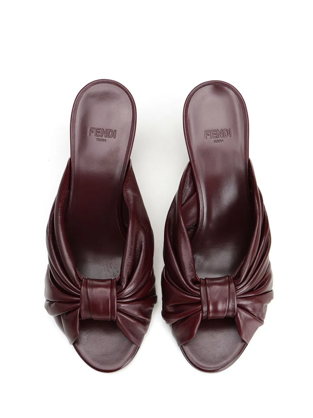 Slides In Shiny Nappa Leather Sandals Brown sold by Wanan Luxury product image thumbnail 5