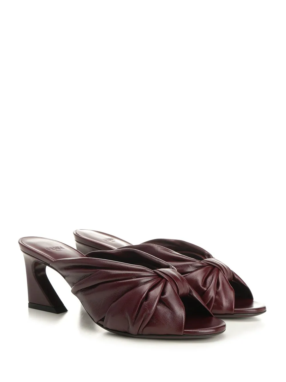 Slides In Shiny Nappa Leather Sandals Brown sold by Wanan Luxury product image thumbnail 2