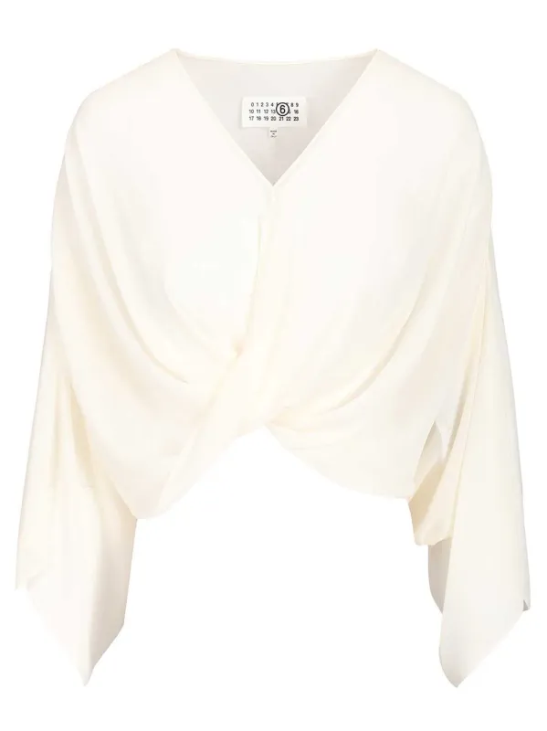 Long-Sleeved Top Tops White made by Maison Margiela