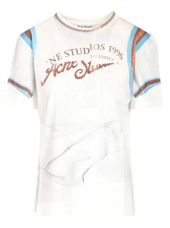 Graphic T-Shirt White made by Acne Studios