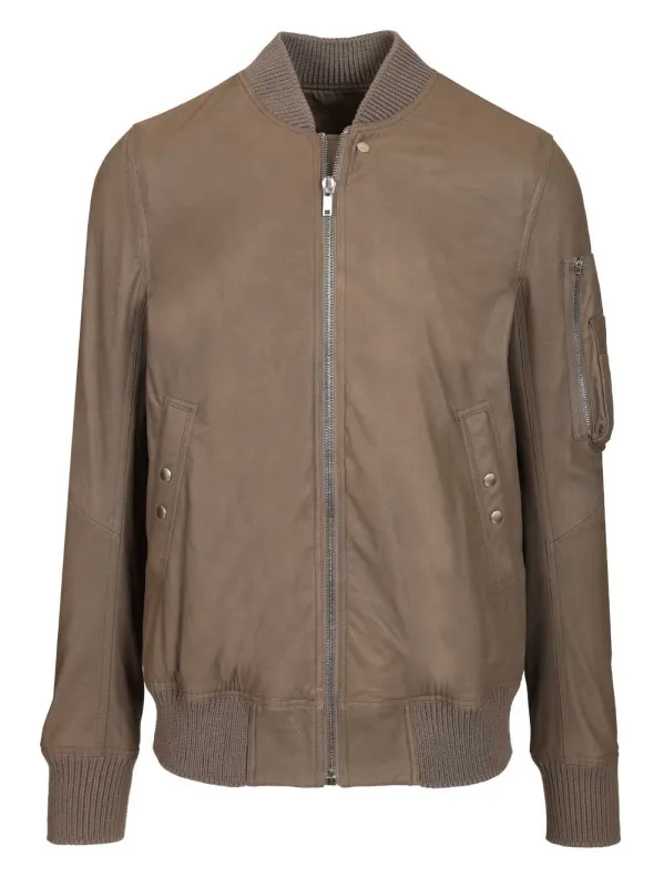 Aviator Leather Jacket Jackets Beige sold by Wanan Luxury