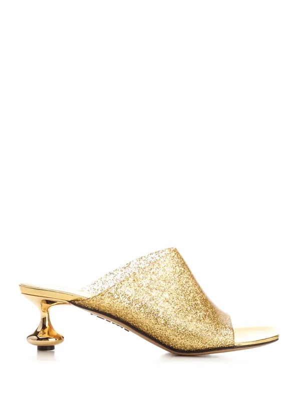 Toy Sandals Gold made by Loewe