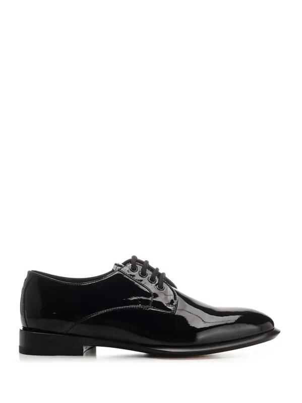 Slim Tread Lace-Up Derbies Lace-Up Shoes Black sold by Wanan Luxury