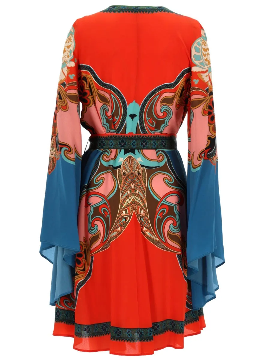 Printed Silk Dress sold by Wanan Luxury product image thumbnail 2