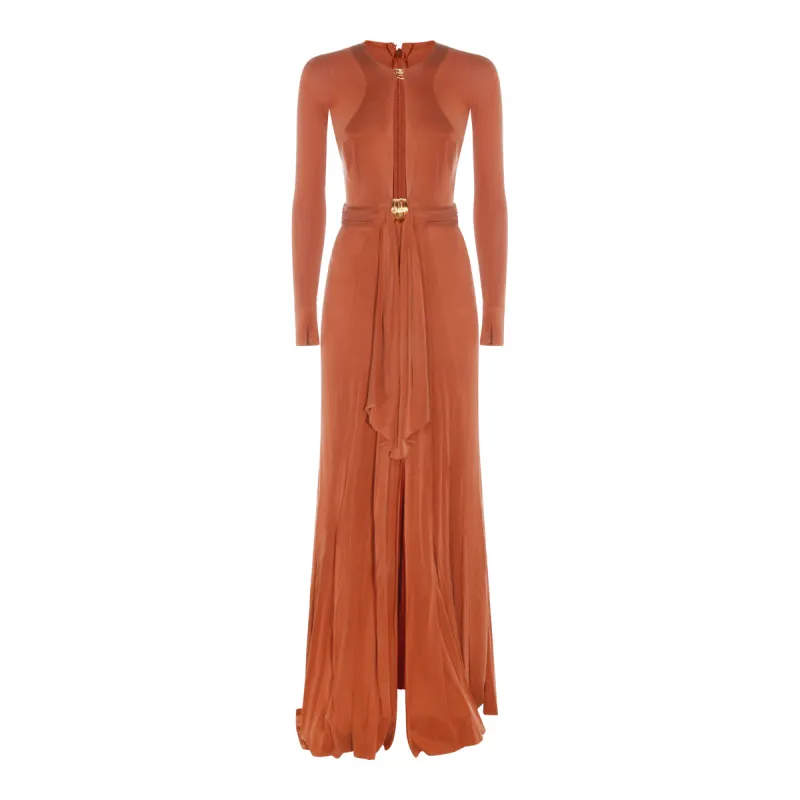 Dresses Brown made by Wanan Luxury