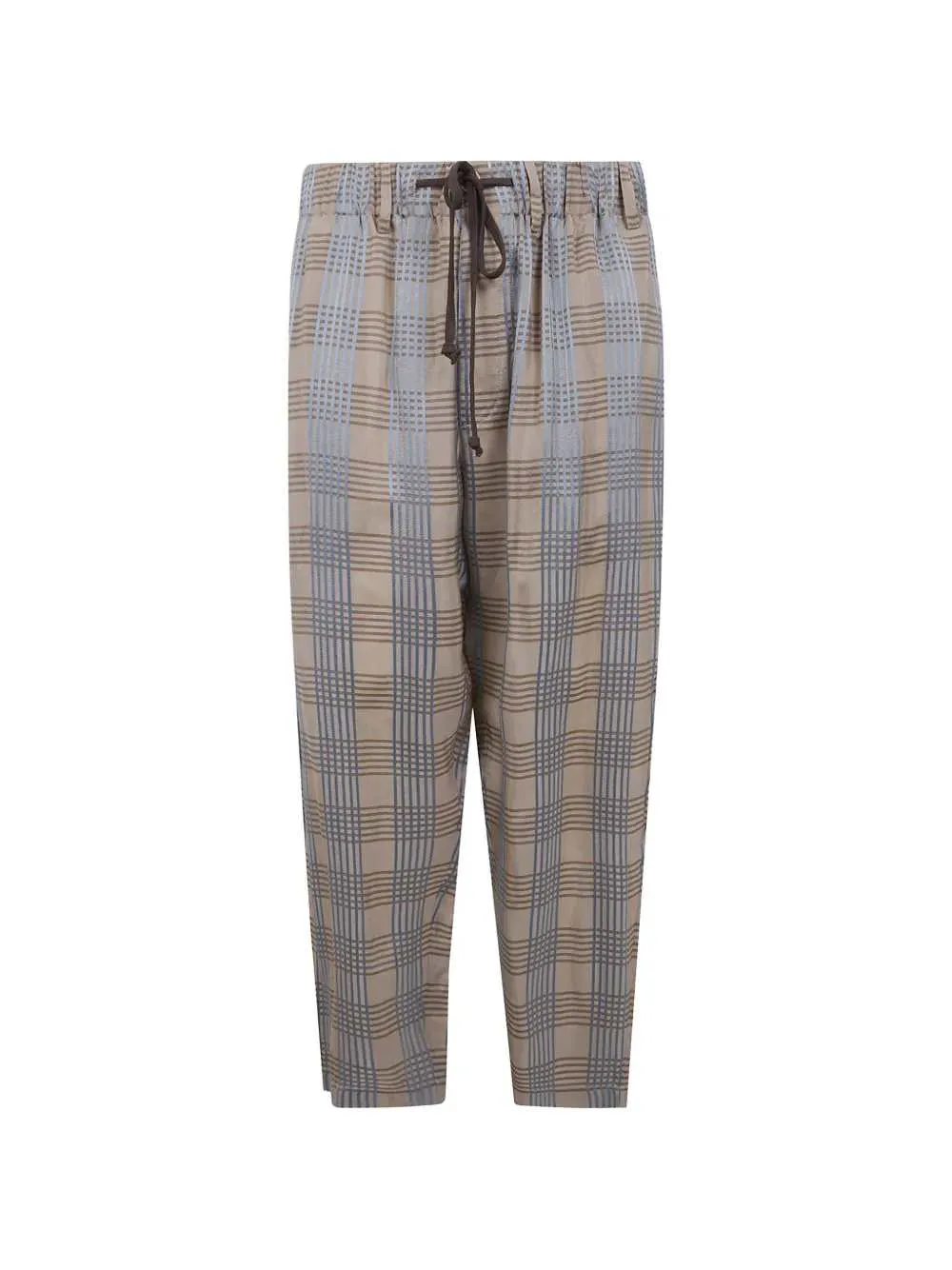 Tartan Drawstring Trousers sold by Wanan Luxury