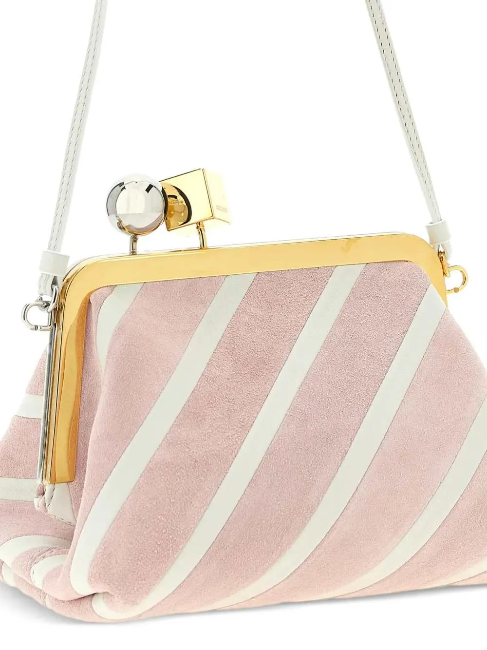 Berlingot Striped Patchwork Clutch sold by Wanan Luxury product image thumbnail 3