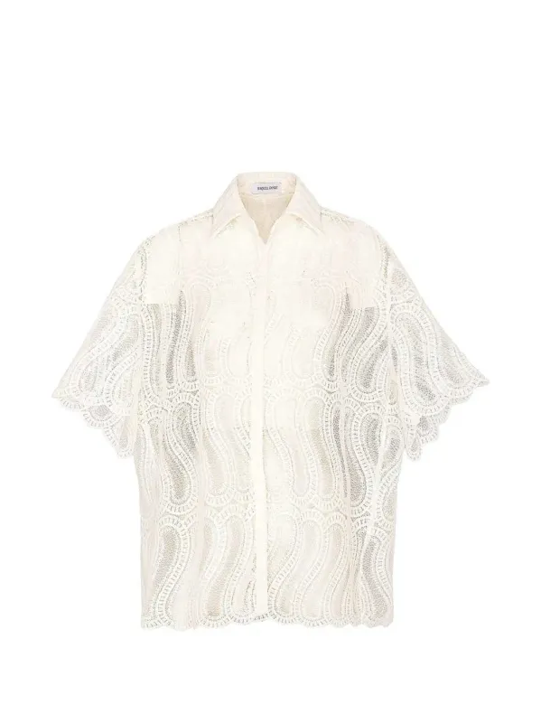 Camicia In Pizzo Bina made by Wanan Luxury