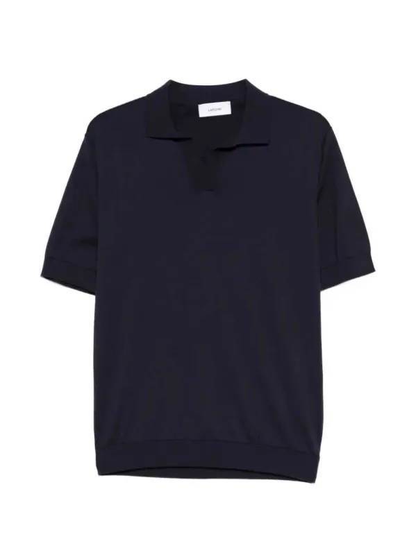 Open-Neck T-Shirt made by Lardini