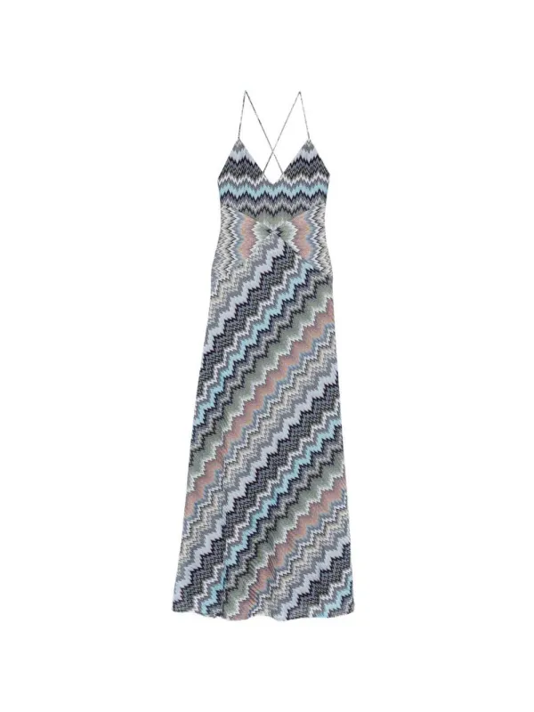Long Dress With Herringbone Straps made by Missoni