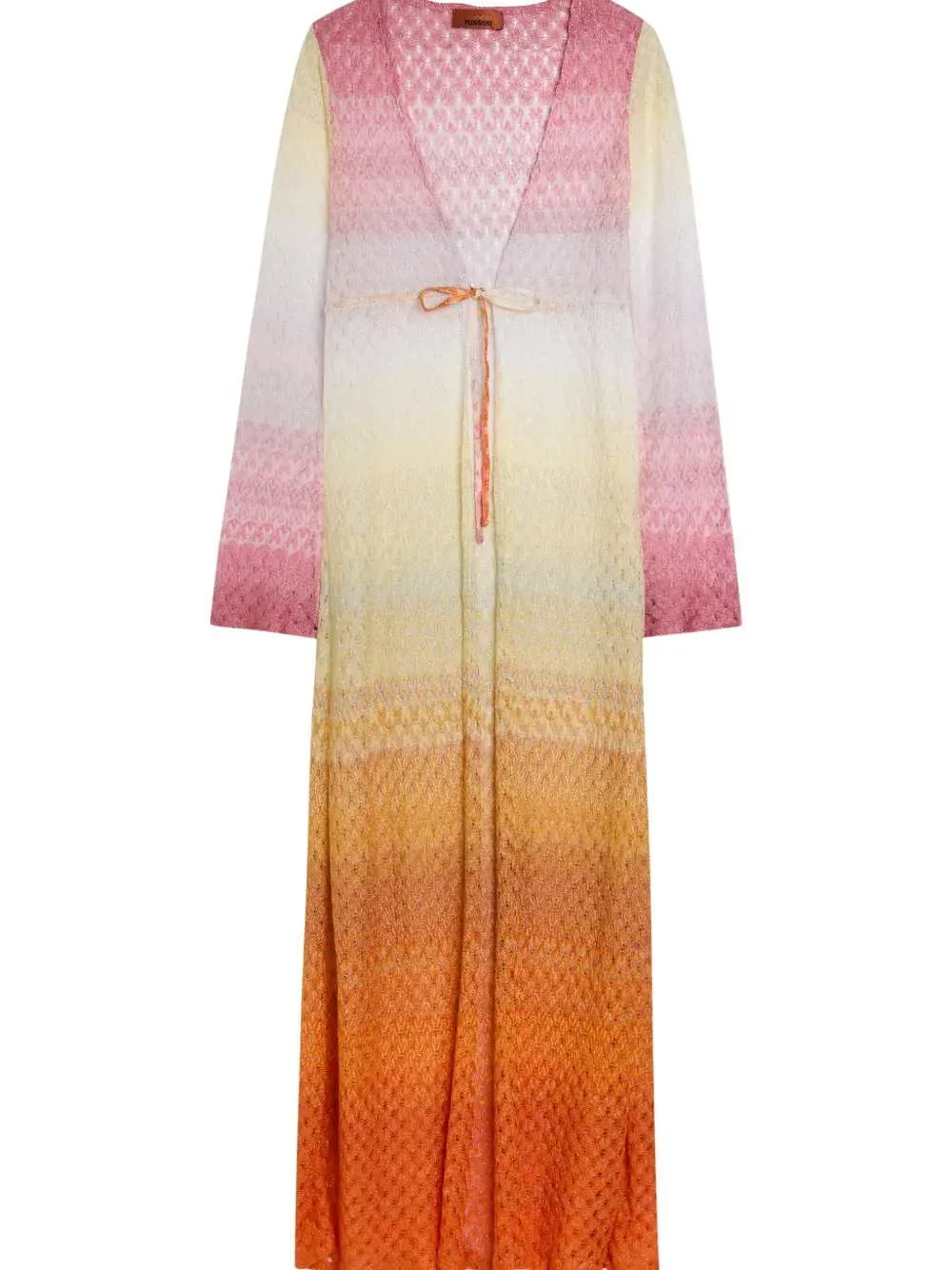 V-Neck Cover-Up With Tie sold by Wanan Luxury product image thumbnail 2