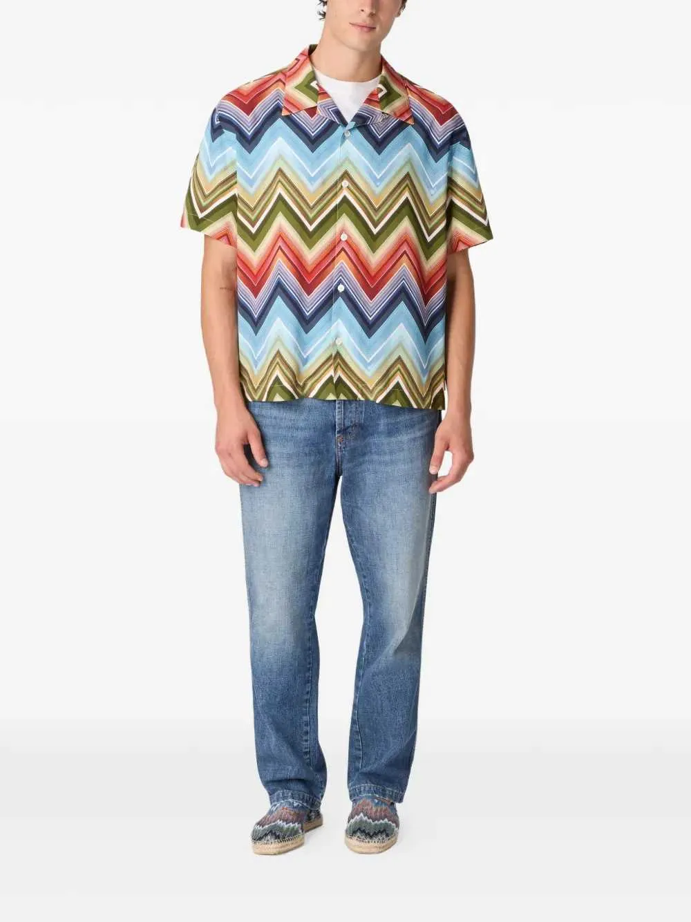 Zigzag Pattern Shirt sold by Wanan Luxury product image thumbnail 2