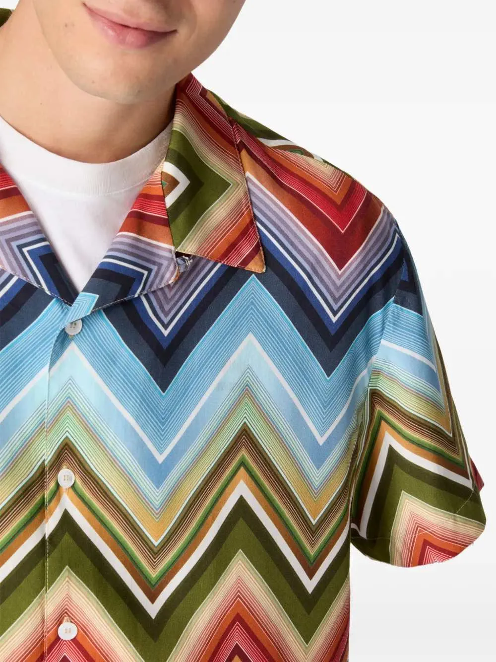 Zigzag Pattern Shirt sold by Wanan Luxury product image thumbnail 3