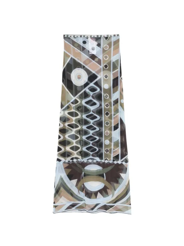 Printed Tulle Skirt sold by Wanan Luxury