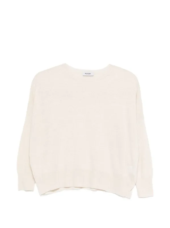 Linen And Cotton Blend Sweater made by BASE Compression