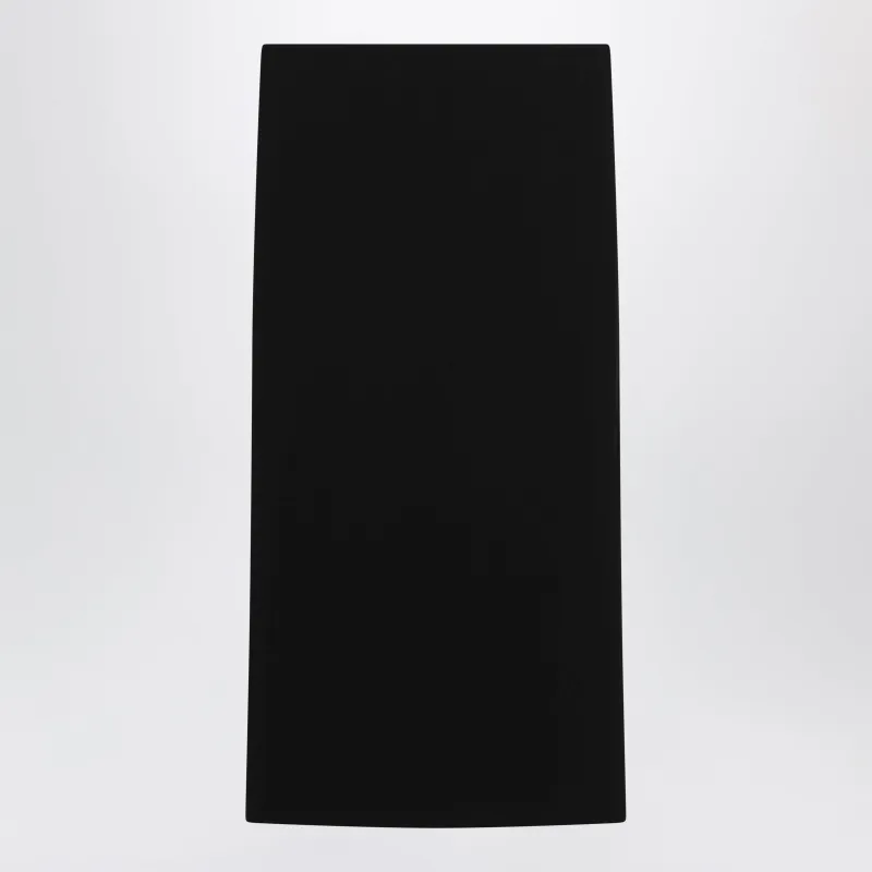 Midi Skirt In Compact Crêpe Jersey In Black made by MaxMara
