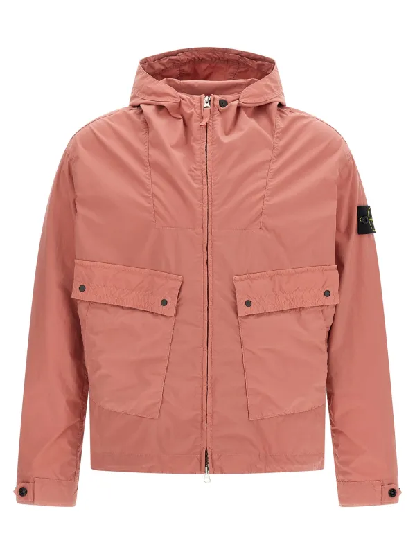 4100052 Puffer Jackets Pink made by Stone Island