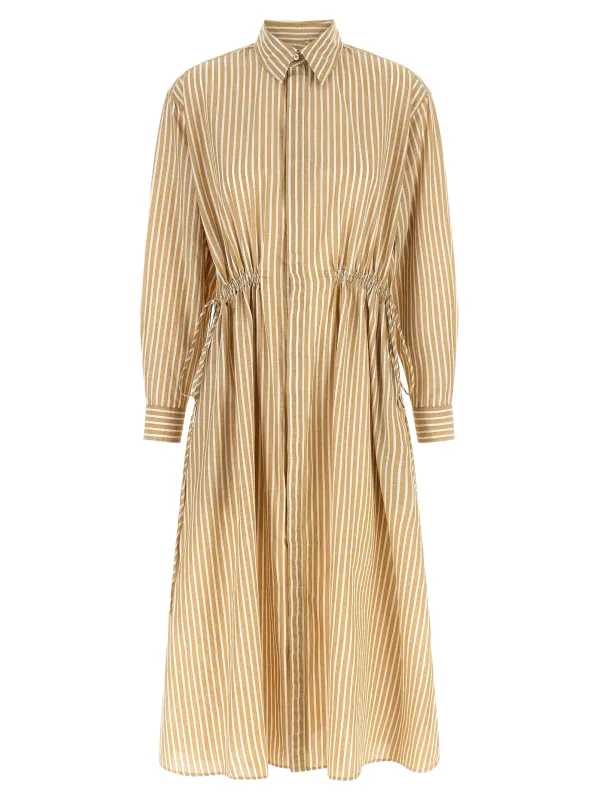Chemisier Dress Dresses Beige made by Polo by Ralph Lauren