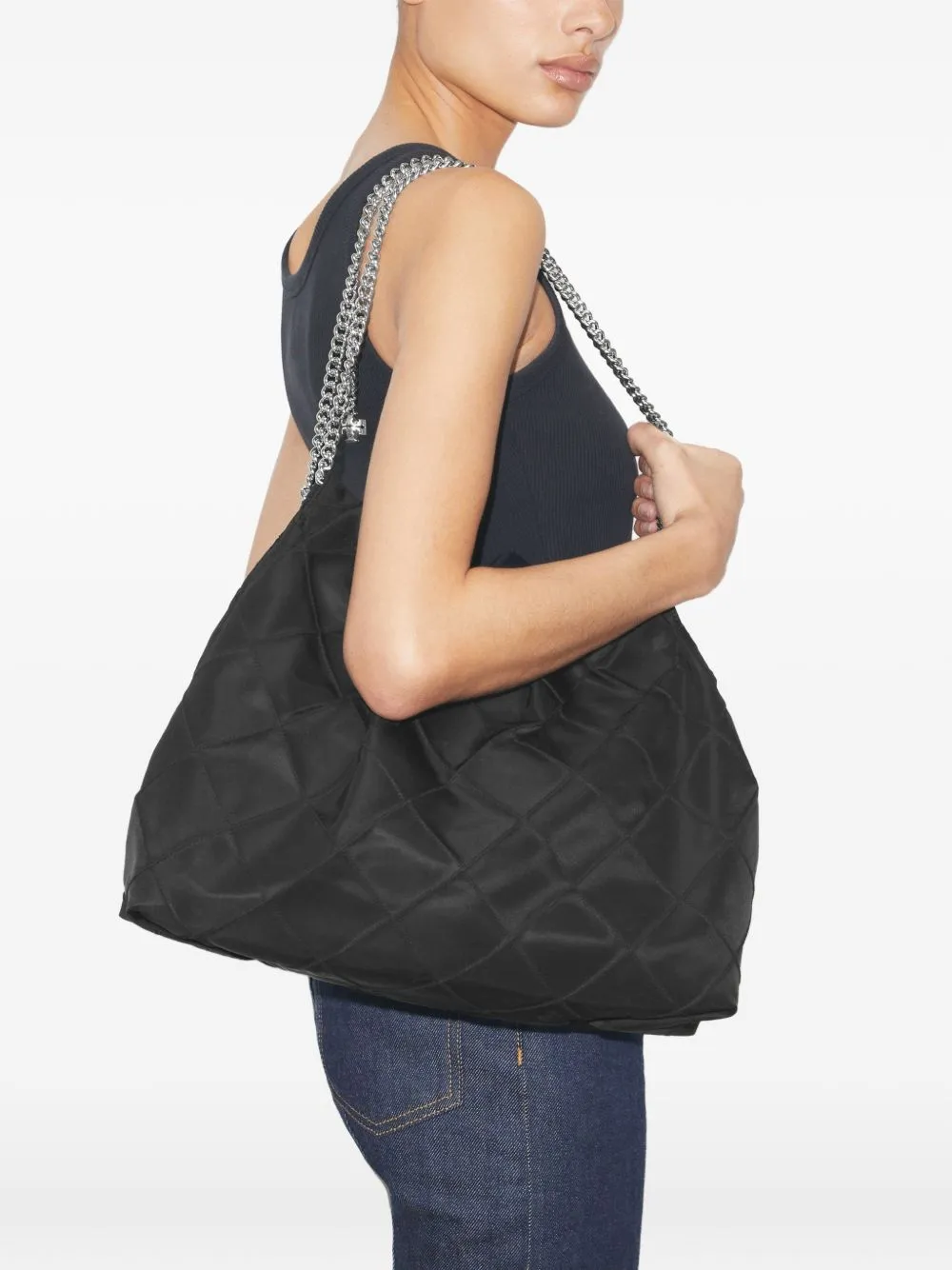 Fleming Nylon Hobo Bag sold by Wanan Luxury product image thumbnail 3