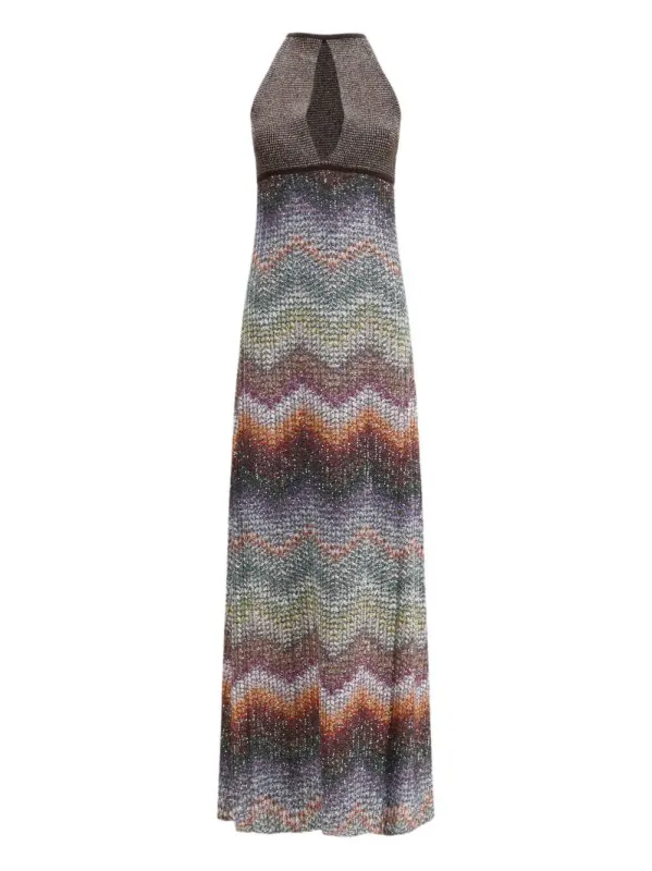 Sleeveless Zigzag Maxi Dress made by Missoni