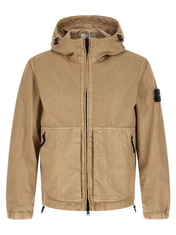 4100053 Puffer Jackets Beige made by Stone Island