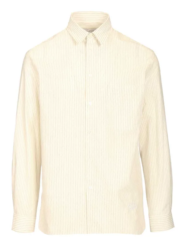 Striped Oversize Shirt Shirts White sold by Wanan Luxury