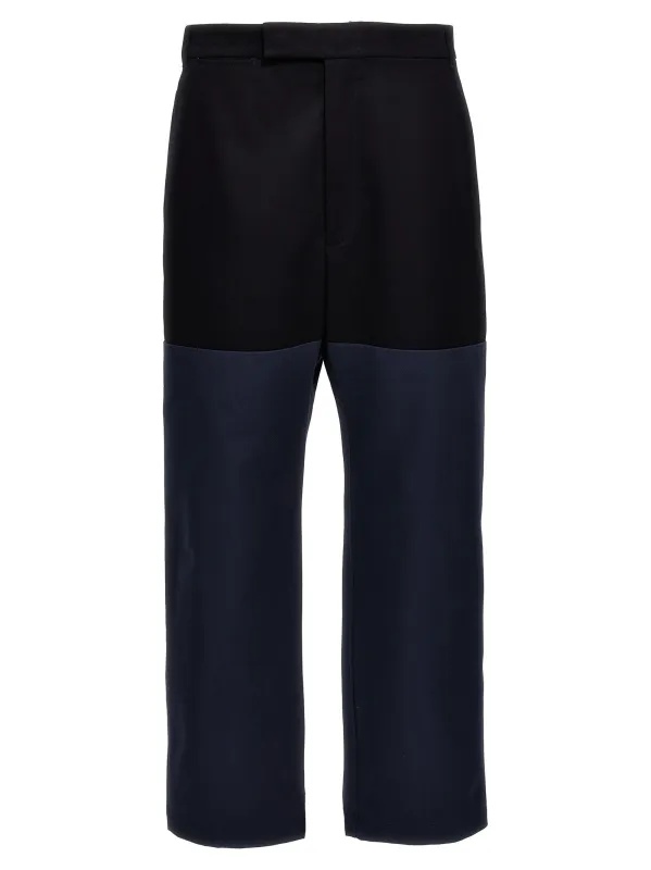 Unconstructed Combo Pants Blue sold by Wanan Luxury