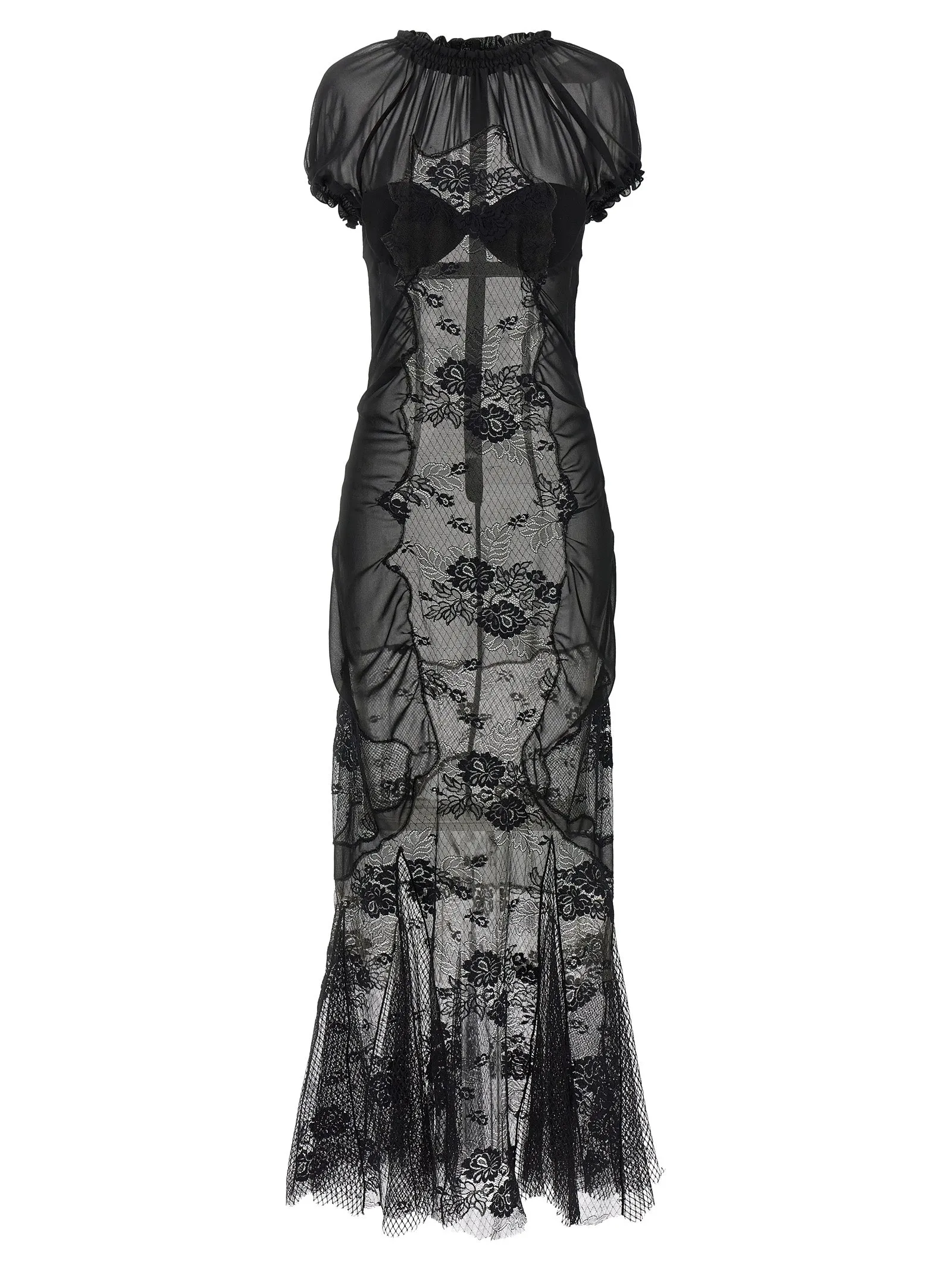 Lace Tulle Dress Dresses Black sold by Wanan Luxury