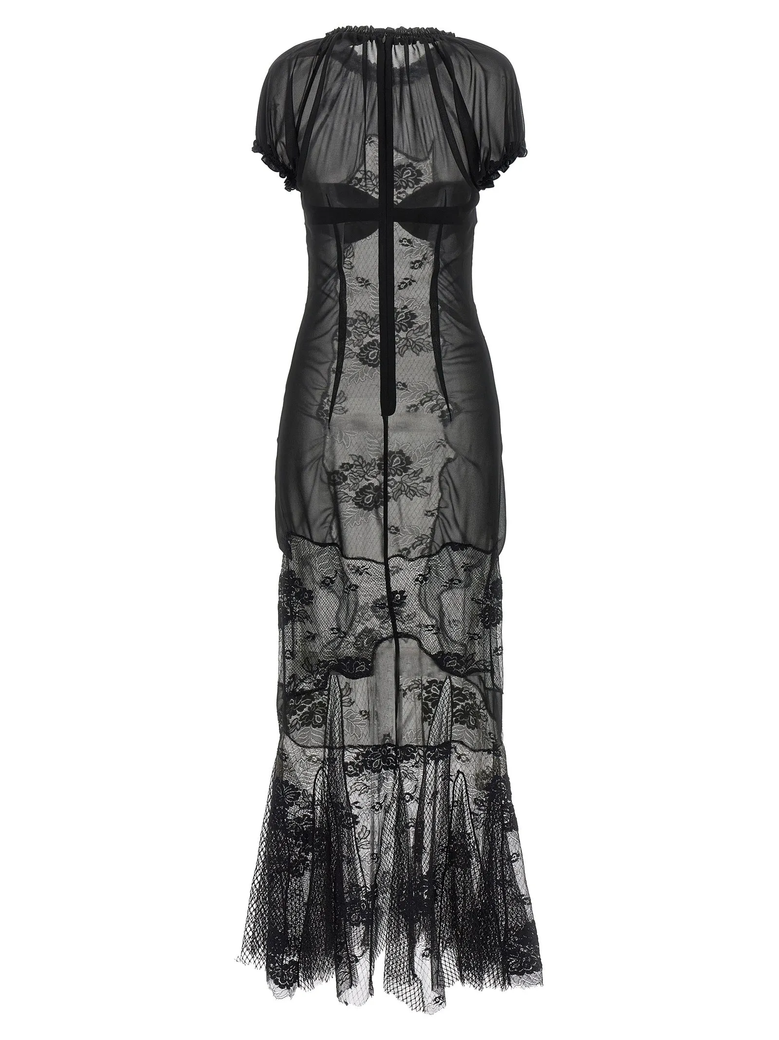 Lace Tulle Dress Dresses Black sold by Wanan Luxury product image thumbnail 2