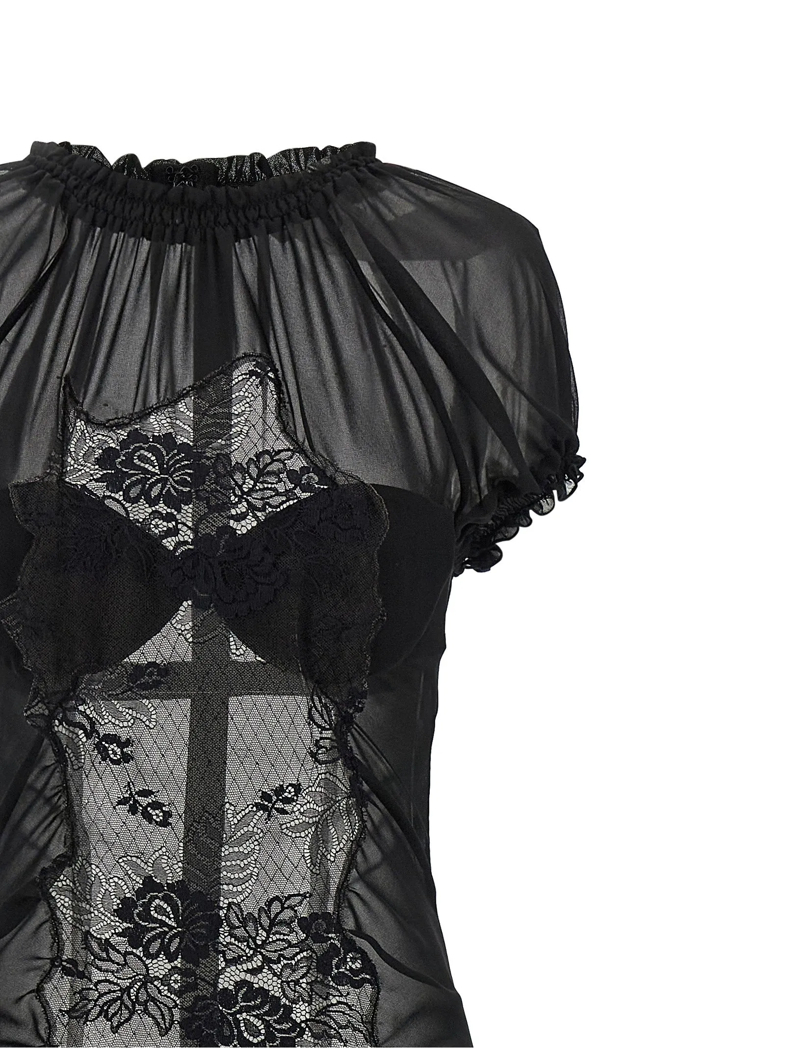 Lace Tulle Dress Dresses Black sold by Wanan Luxury product image thumbnail 3