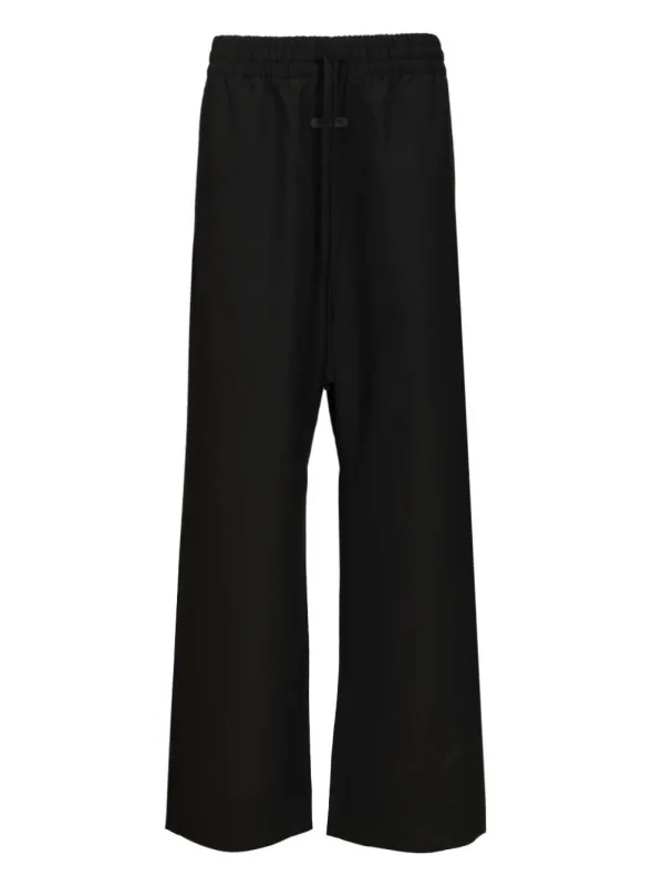 Wide Leg Drawstring Pants Trousers Black made by Fear of God