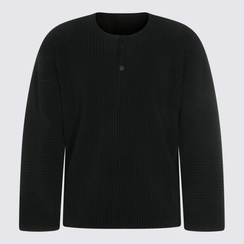T-Shirts And Polos Blacks And Greys made by Issey Miyake