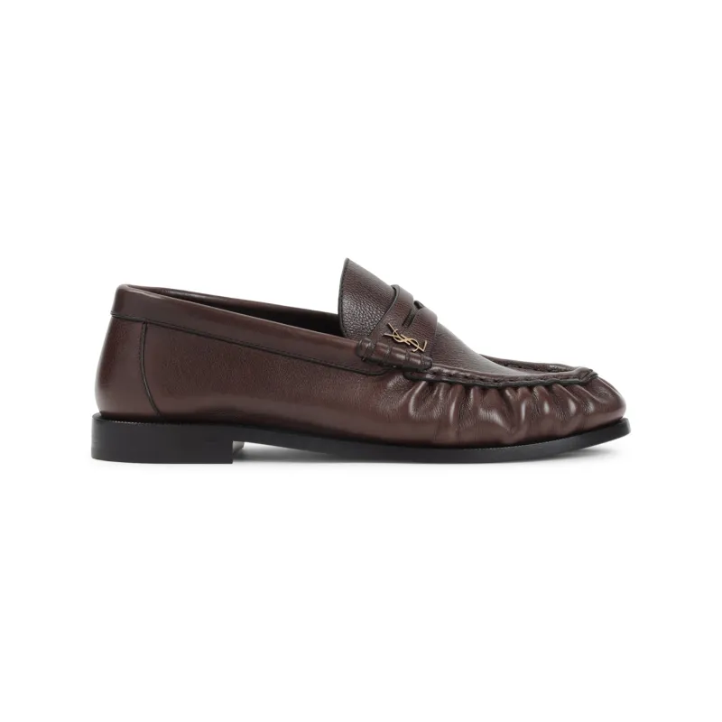 Loafers Brown made by Yves Saint Laurent
