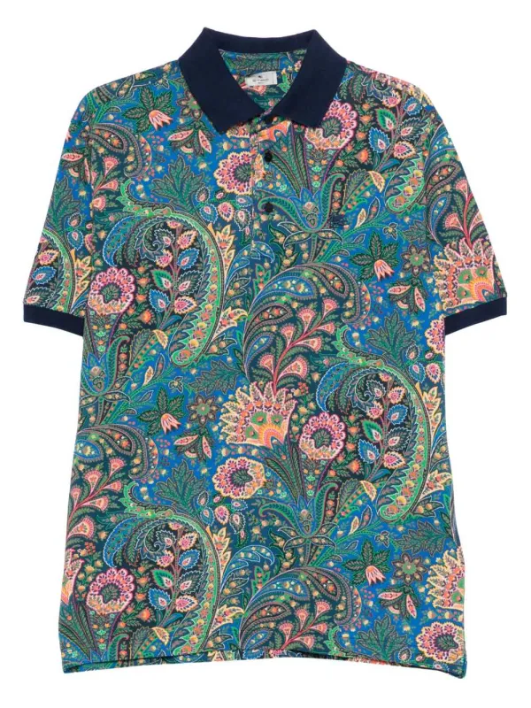 Paisley Print Polo made by Wanan Luxury