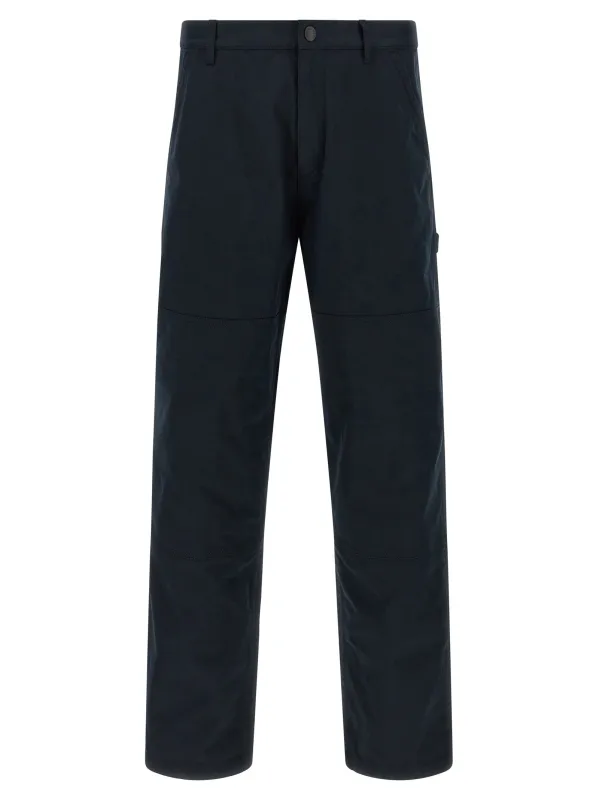 Cotton Trousers Pants Blue made by Moncler