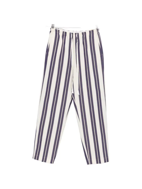 Striped Drawstring Trousers made by Forte Forte
