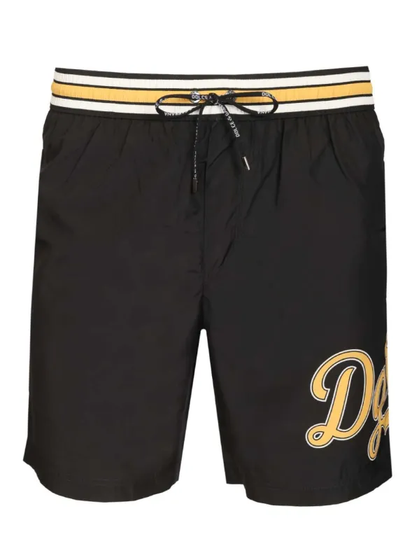 Beach Boxers Swimwear Black made by Dolce & Gabanna