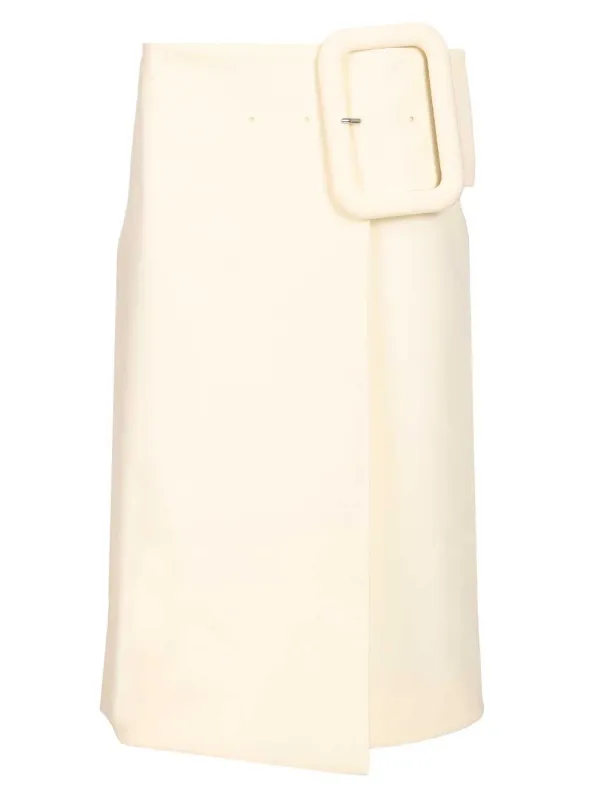 Midi Skirt Skirts White made by Ami