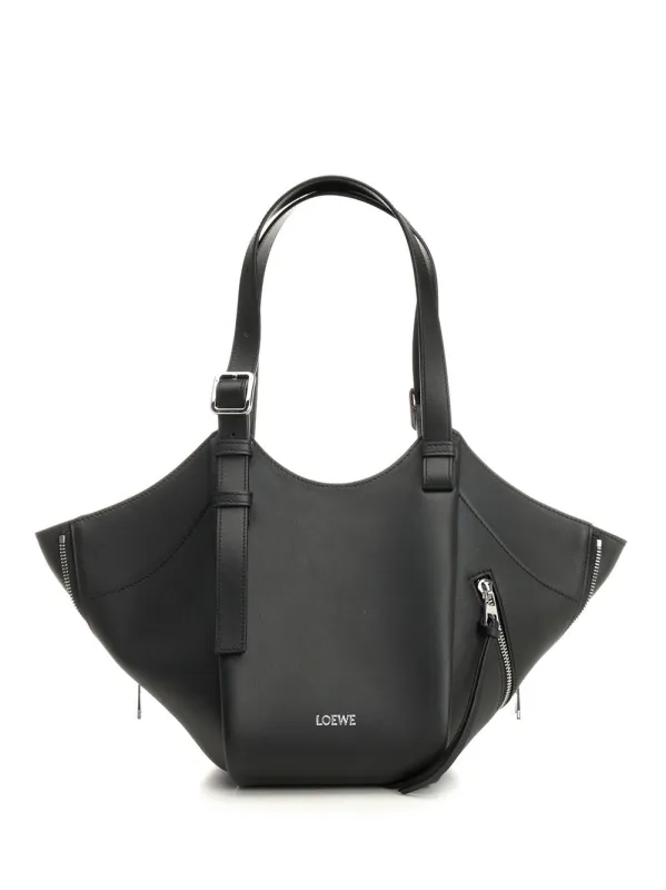 Hammock Flip Bag Crossbody Bags Black made by Loewe