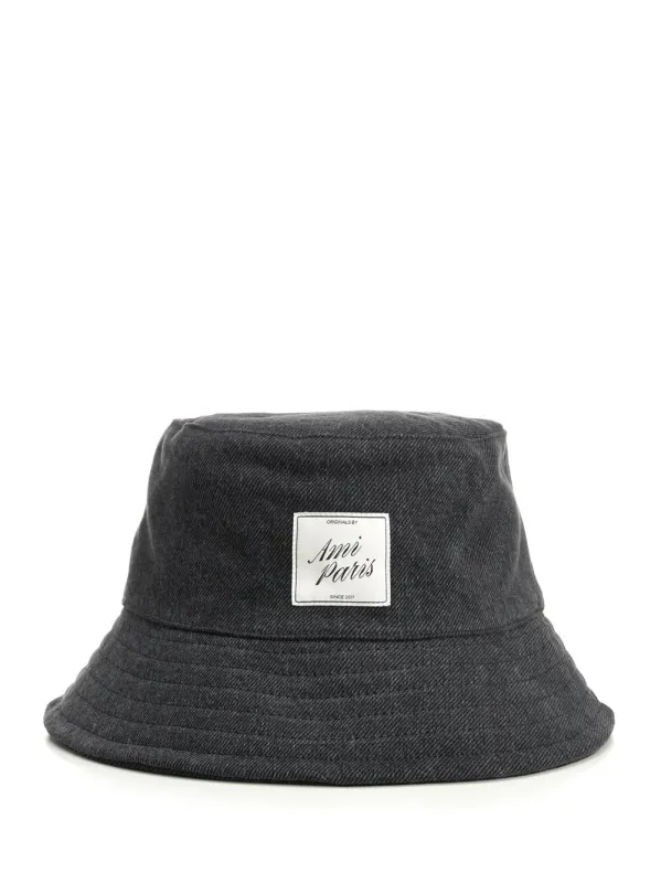 Ami Paris Bucket Hats Black made by Ami