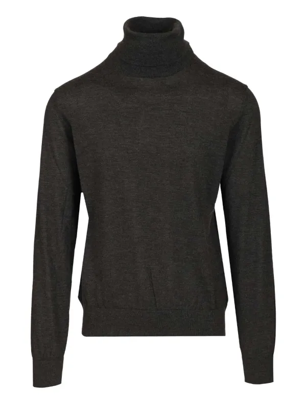 Cashmere Turtleneck Sweater Knitwear Grey made by Dolce & Gabanna