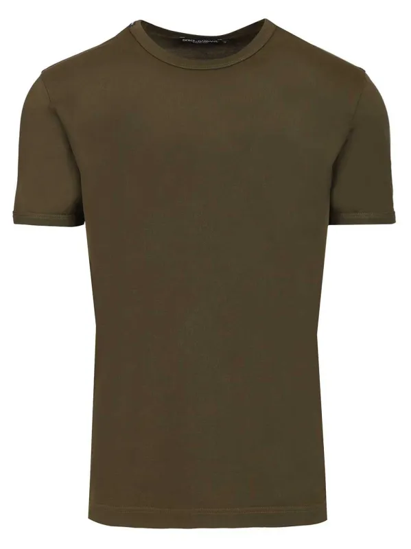 Cotton T-Shirt Brown made by Dolce & Gabanna