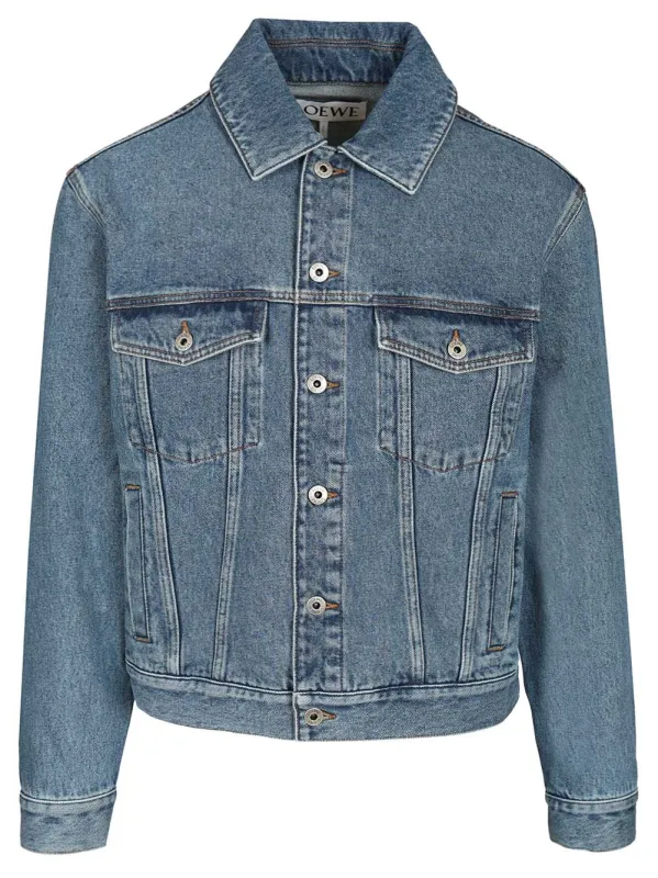 Anagram Denim Jacket Jackets Blue made by Loewe