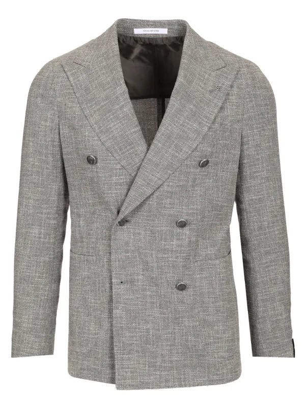 Single-Breasted Jacket Jackets Grey made by Tagliatore